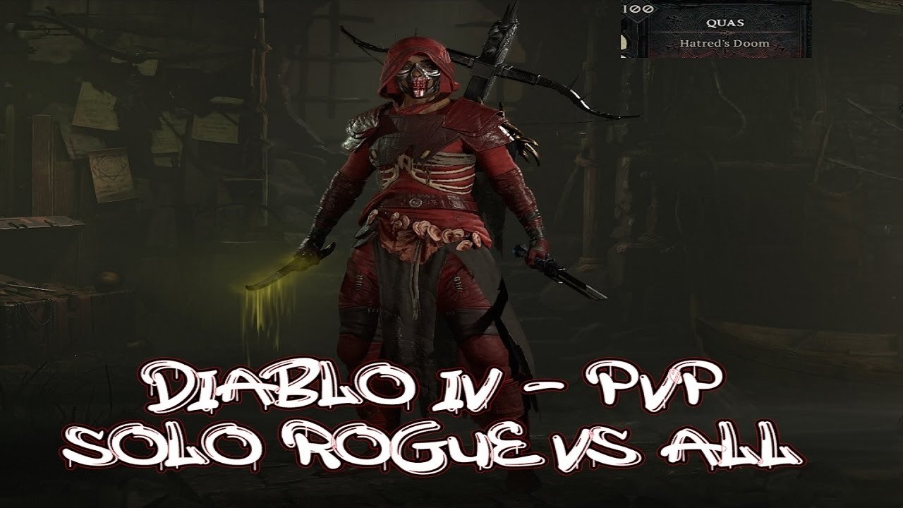 Diablo IV - PvP - Lvl 100 Solo Rogue Quas - YouTube