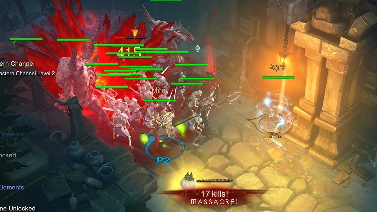 Diablo 3 - 2 Necromancers HARDCORE split screen co-op #1 1080p 60fps - No  commentary - YouTube