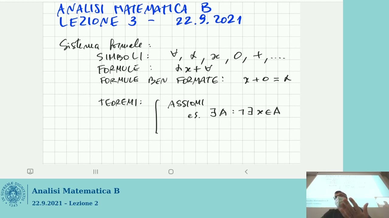 Lezione 1, 2, 3 - Analisi Matematica - 22.9.2021