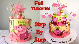 2 Tier Peppa Pig Birthday Cake | Peppa Pig Birthday Theme Cake | Seller FactG