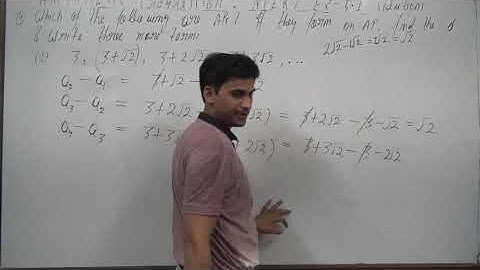 Which of the following are APs ? If they form an AP, find the common difference d and write three m