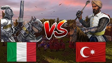 Papal Lancer vs Sipahi ( same pop vs same resource ) Age of Empires 3 Battle #aoe3