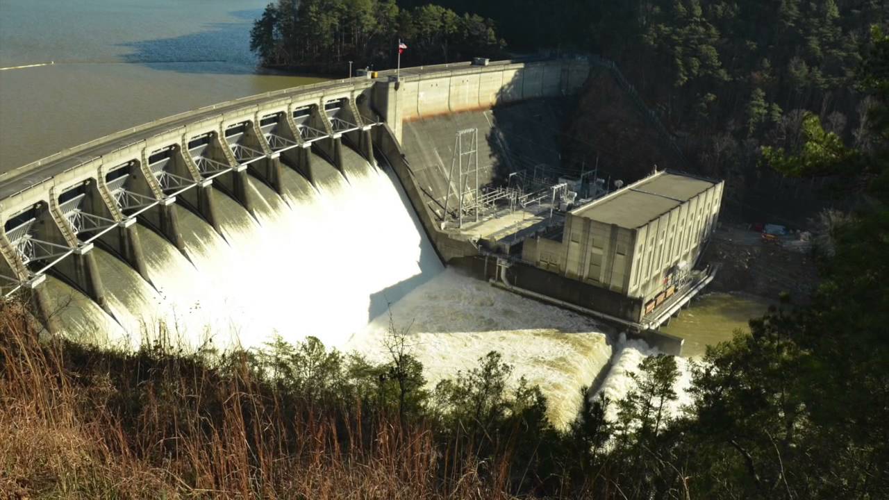 Flood Gates Open Lake Allatoona 2015