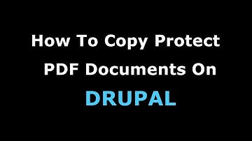 How To Copy Protect PDF On DRUPAL