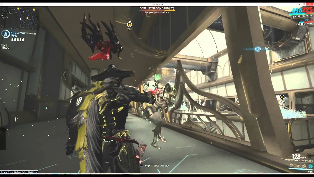 Warframe t4 survival solo only synoid (ammo efficiency test)