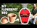 DIY Kamado BBQ grill  - from Flowerpots