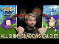 EVERY SHINY SHADOW POKEMON CAUGHT! (Pokémon GO)