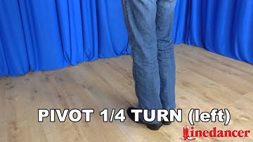 Linedancer Magazine presents Basic Turns - Pivot Quarter Turn Left