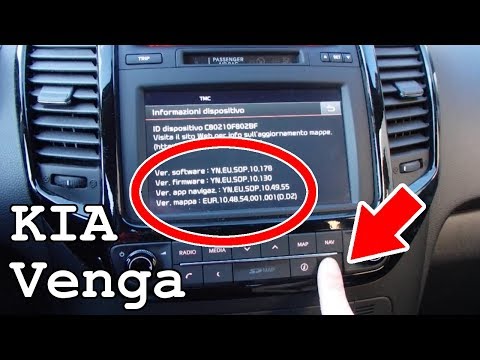 KIA Venga Infotainment • How to show navigation system version and map version