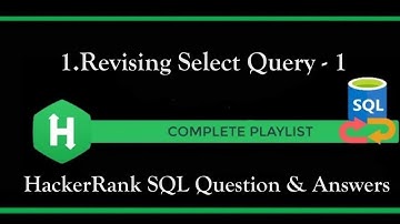1 - Revising Select Query - 1 | SQL | Basic Select | HackerRank | Solution