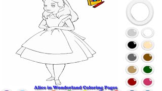 Alice In Wonderland Coloring Pages For Kids - Alice In Wonderland Coloring Pages Free
