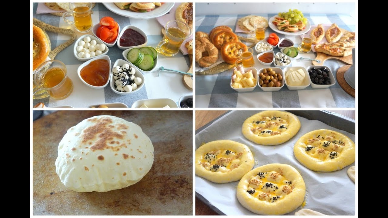 وجبة إفطار تركية : وصفات سهلة و لذيذة خبز منوع و مشكل !!