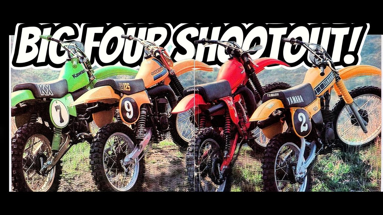125cc Motocross Shootout-1979 Honda, Kawasaki, Suzuki, Yamaha