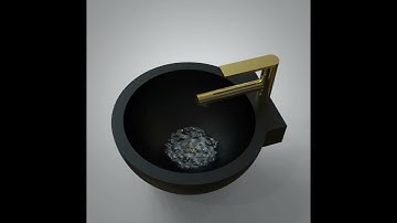 Sink fluid simulation, Solidworks