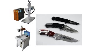 fiber laser marking / engraving machine for stainless steel Knife