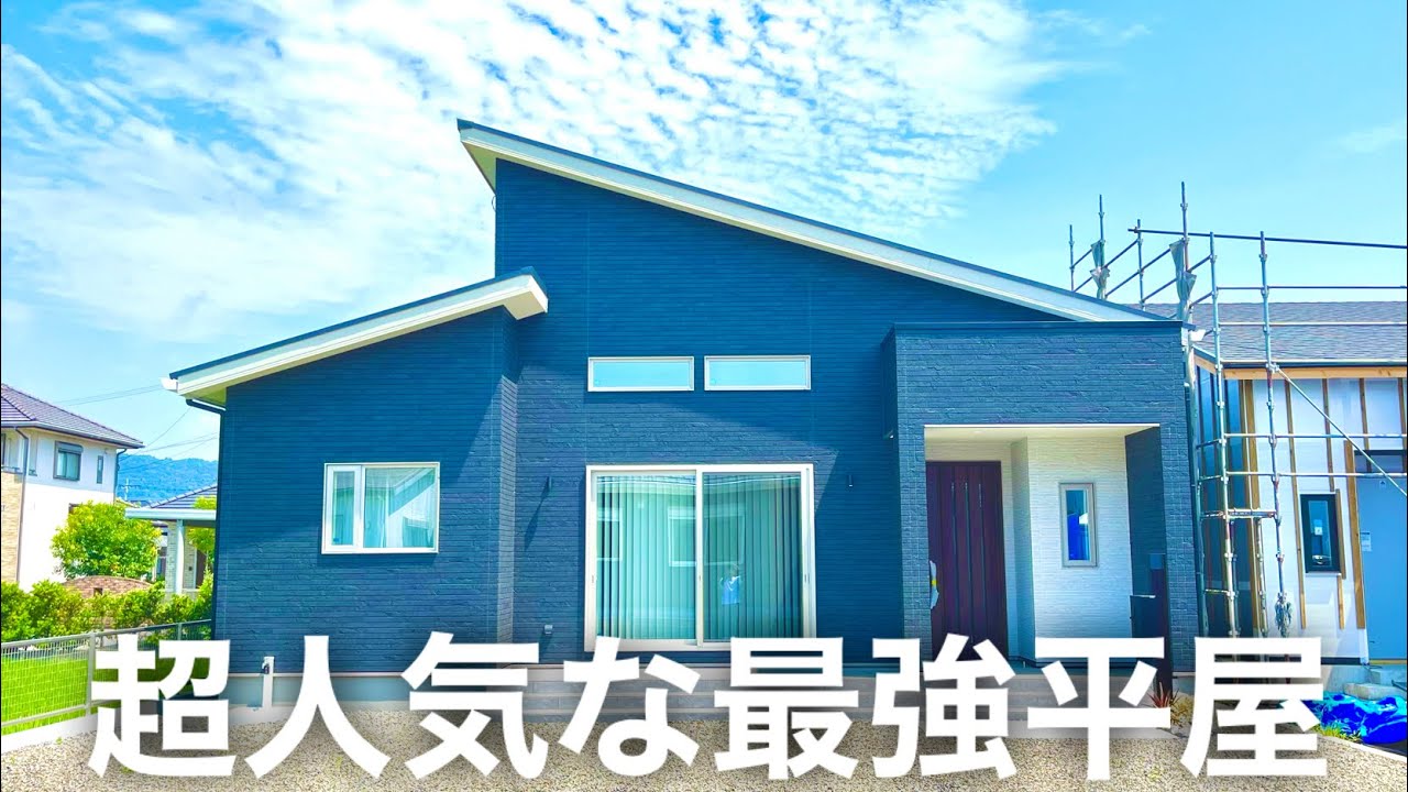 【ルームツアー】開放感抜群！超人気間取りのかっこいい平屋