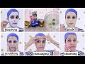 Parlour Like Glowing Facial step by step at home