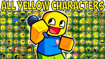 ALL YELLOW CHARACTERS | FNF Character Test | Gameplay VS Playground