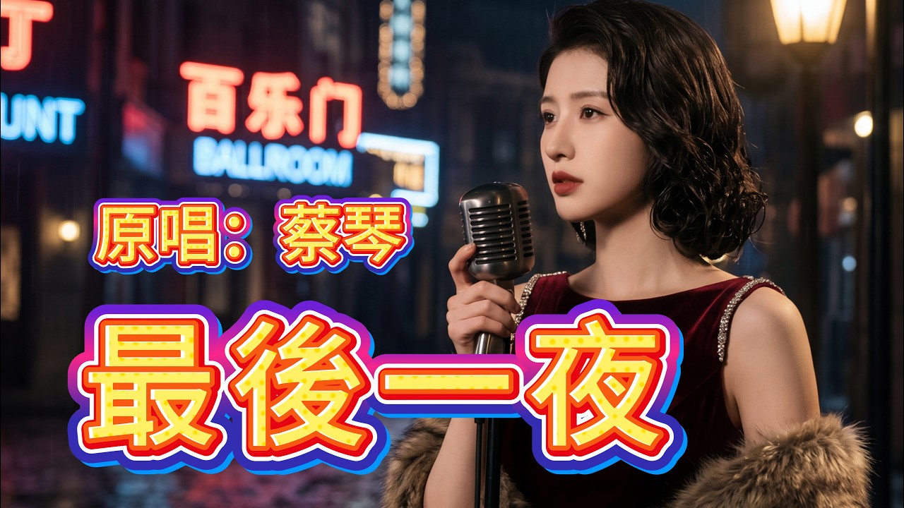 超好聽|《最後一夜》曲終人散後,隻剩回憶🥀|原唱:蔡琴#懷舊經典#經典老歌#華語經典|#歌曲 #song #Cover #Mandopop ...
