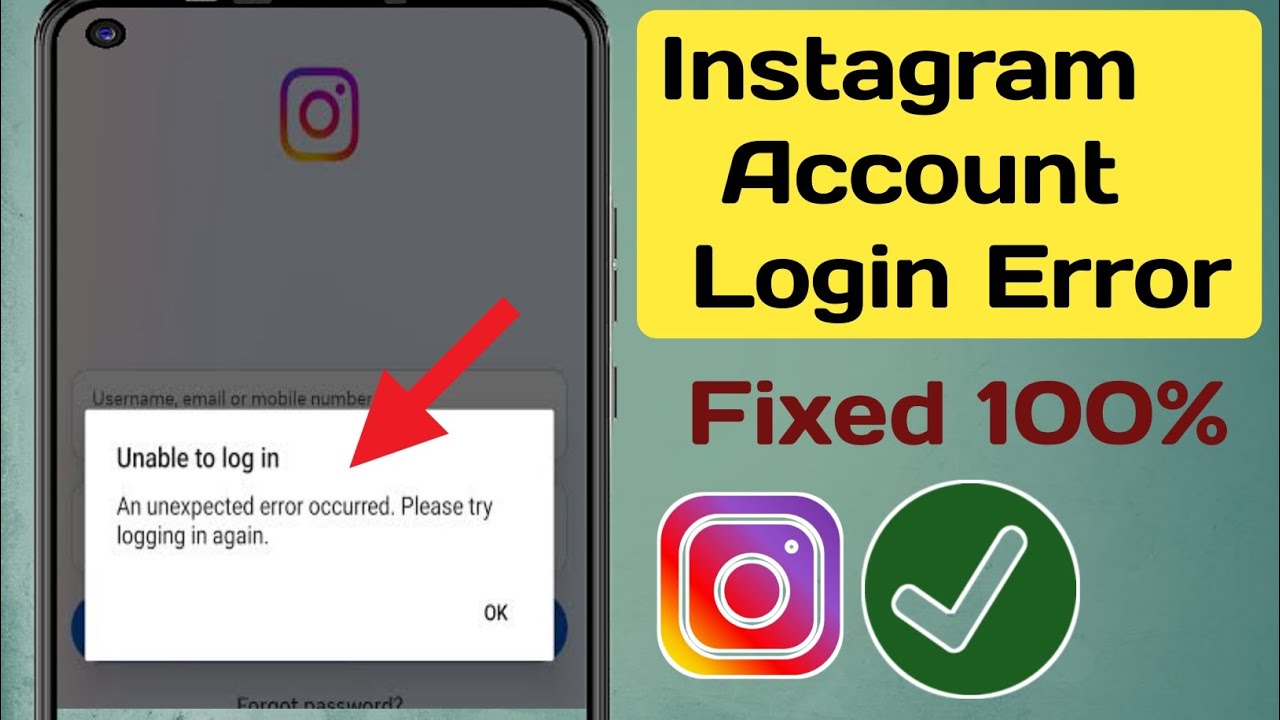 How To Fix Unable to Login Instagram Problem (New Update 2024)|
