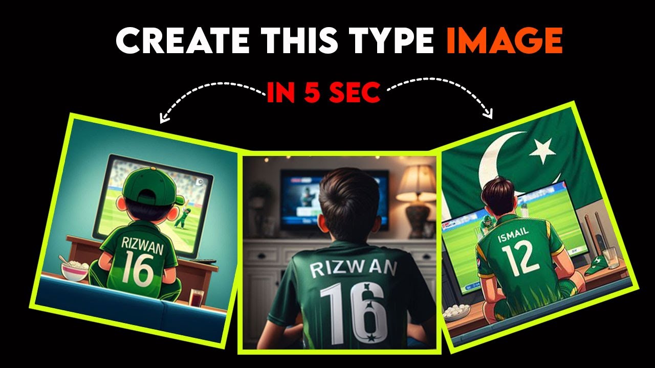 Design Your Cricket Team TShirt with AI Name and Number Tutorial