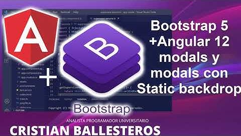 Bootstrap 5 + Angular 12 modals y modals con Static backdrop