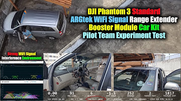 DJI Phantom 3 Standard ARGtek Booster Module Car Kit test