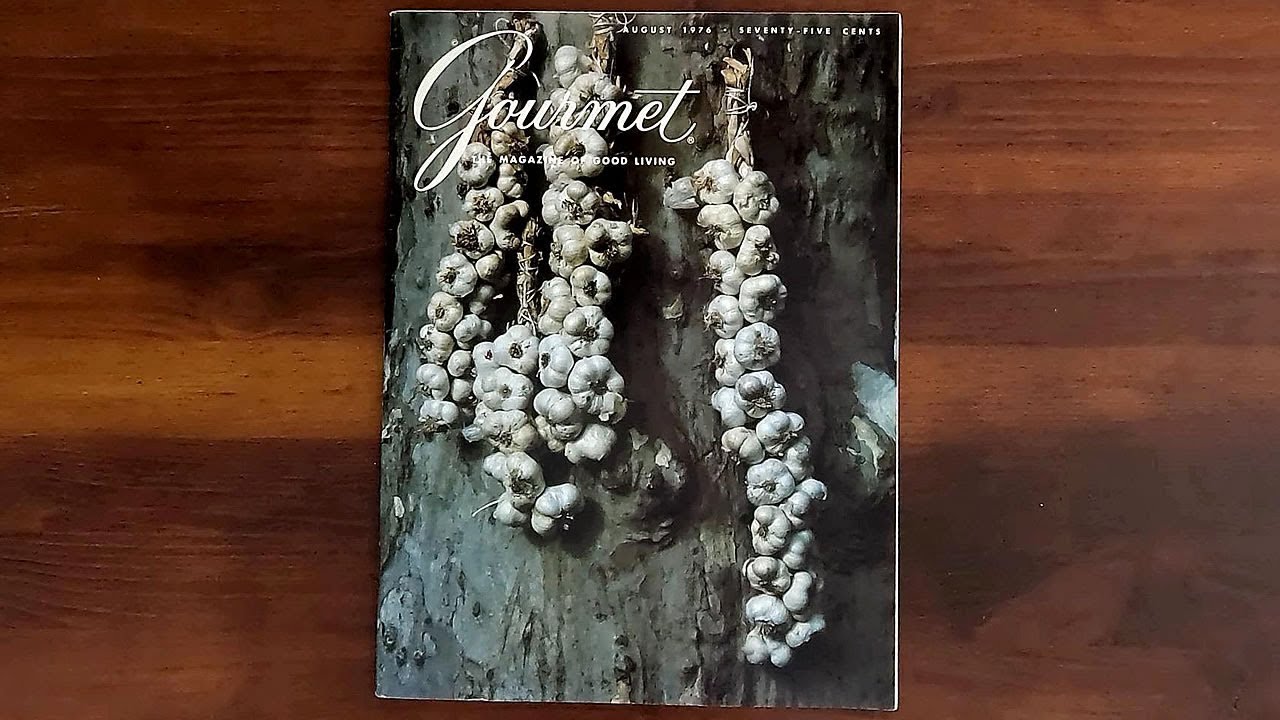 Gourmet August 1976 Summer Dinners, Breakers of Newport, Rum Coolers  | ASMR Magazine Flip Through