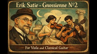 Erik Satie - Gnossienne Nº2. For Viola and Classical Guitar.