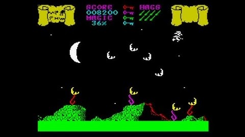 The Witch (Cauldron Remake!) (2020) Walkthrough + Review, ZX Spectrum