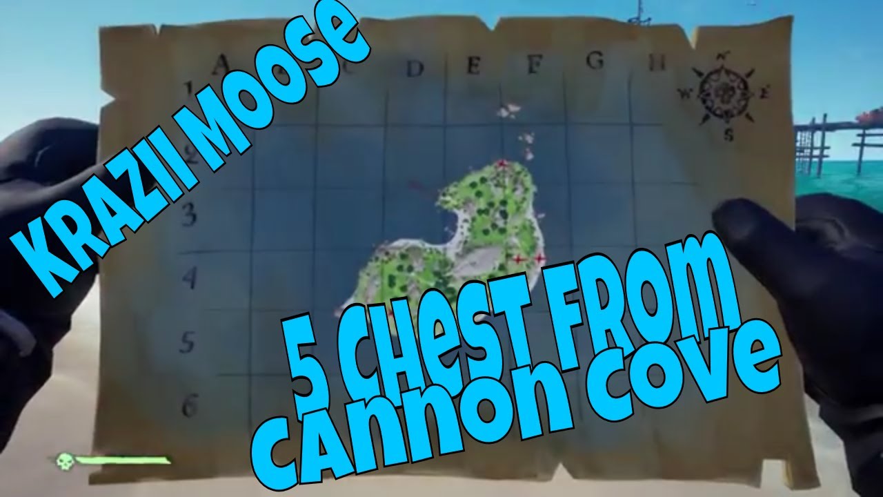 Sea of Thieves Message in a bottle takes us to Cannon Cove for 5 Chest