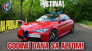 ISTINA O ALFI NAKON GODINU DANA i 33.000 km! * PRODAJEM JE! 🙄 Alfa Romeo Giulia Veloce *