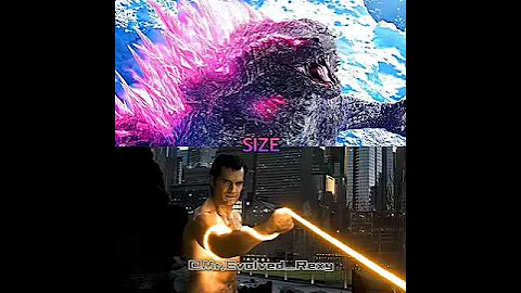 Godzilla vs. Superman #godzilla #edit #battle #shorts #dceu