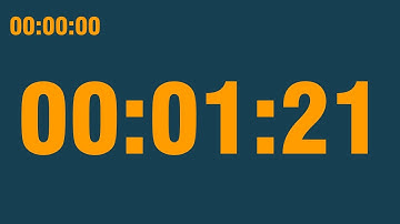 1 minute 21 second timer (with end alarm, time elapsed and progress bar)