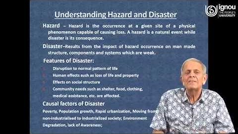 IGNOU Live Session on Disaster Management by Prof. Pardeep Sahni