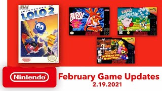NES \& Super NES - February Game Updates - Nintendo Switch Online
