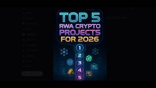 TOP 5 RWA CRYPTO PROJECTS FOR 2026! 🤑🔥 REAL WORLD ASSETS TOKENIZATION 🚀