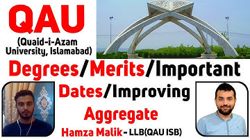Quaid-i-Azam University-2021Degrees/Merits list/Important Date/Best Degrees/Calculating Aggregate.