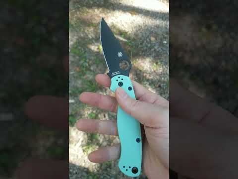 Spyderco Paramilitary 2 Teal in S90V Steel USA Made   