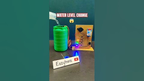 💧 Water Level Indicator That GLOWS 😱 | Arduino Science Project ⚡ #experiment #water #arduino #shorts
