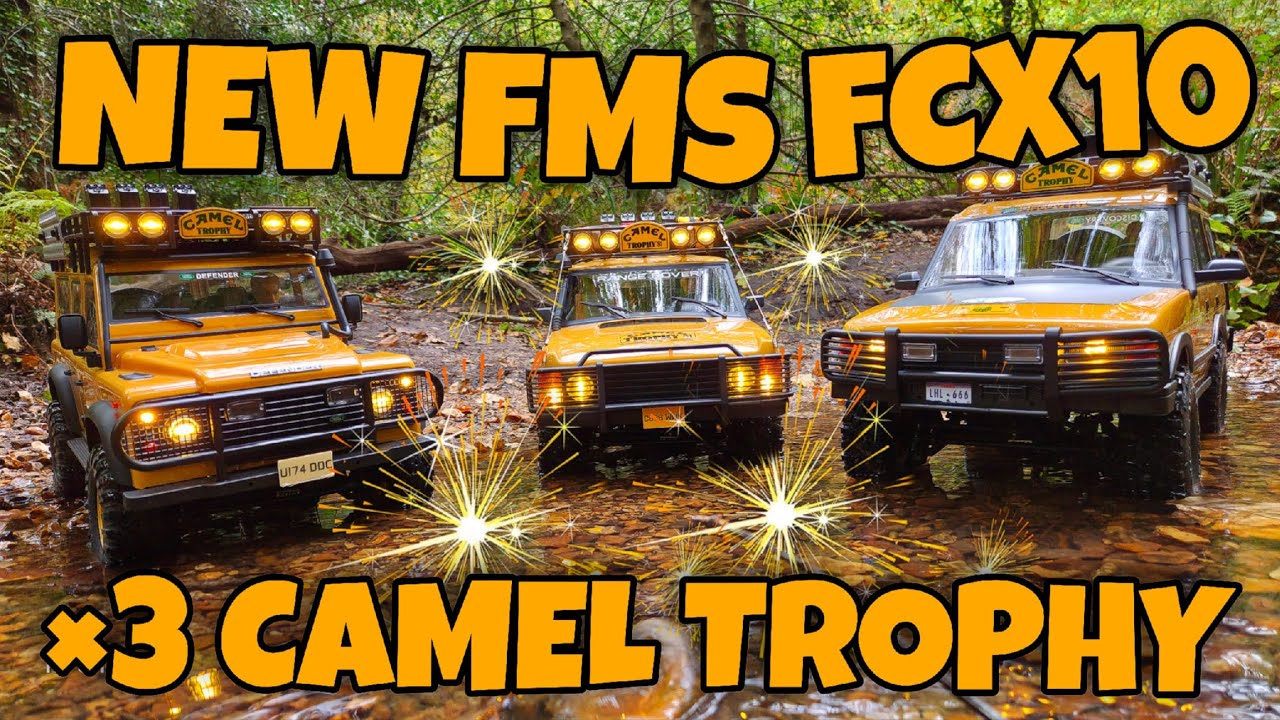 RC Crawling: RC Shack. NEW FMS FCX10 Camel Trophy Series - Range Rover. Discovery D1. Defender 110
