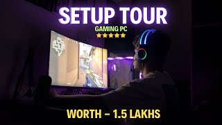 Gaming Pc Worth 1.5 Lakhs  🎮✨|| Setup Tour 2024 || Gaming PC