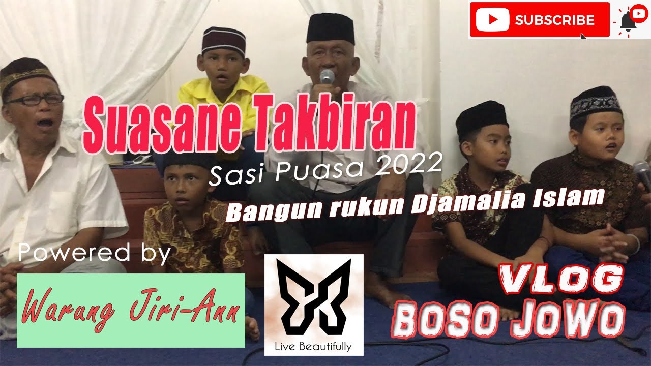 Malam Takbiran masdjid BR Djamalia Islam (Ramadan 2022) - Vlog Jowo Songko Suriname