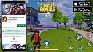 شرح طريقة تحميل لعبة SUPER MECHA CHAMPIONS من المتجر للأندرويد والأيفون Battle Royale سارع قبل الحدف screenshot 2