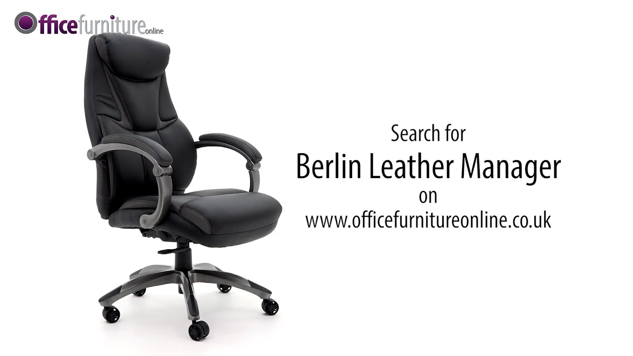 Berlin Synchronous Leather Manager Chair Features and User Guide