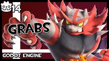Grabs || The Ultimate Godot 4.0 Platform Fighter Tutorial || Part 14