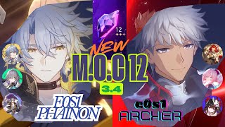 NEW MOC 12 v3.4 | E0S1 Archer and E0S1 Phainon | F2P Team Showcase | Honkai: Star Rail 3.4