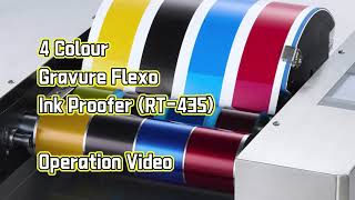 Gravure Flexo Ink Proofer Machine Operation Video Rt-435