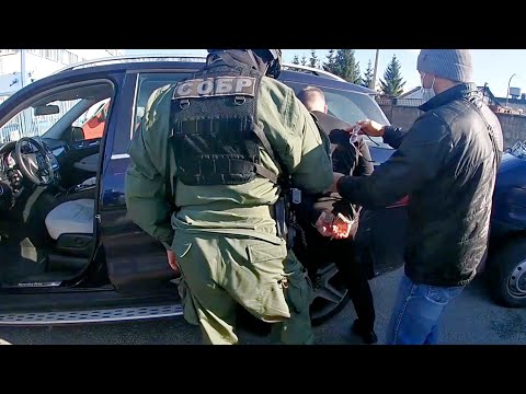 РАБОТАЕТ СОБР задержание преступной группы оперативная съёмка POLICE SPECIAL FORCES