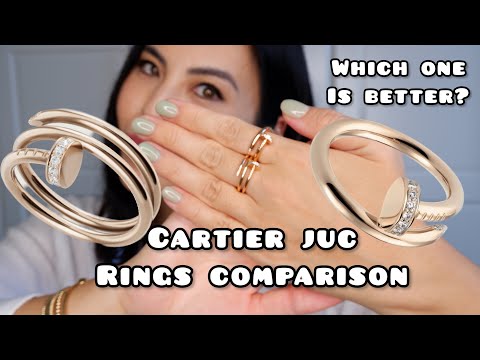 Cartier Juste un Clou Ring mit Brillant Besatz in 750/18K Rosegold Gr.